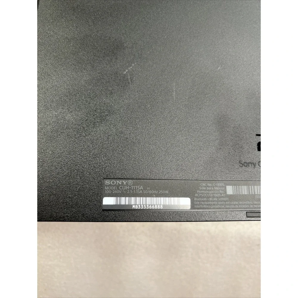 PS4 PlayStation 4 Console (CUH-1115A) 500GB‎ W/Power Cable & HDMI NO Controller